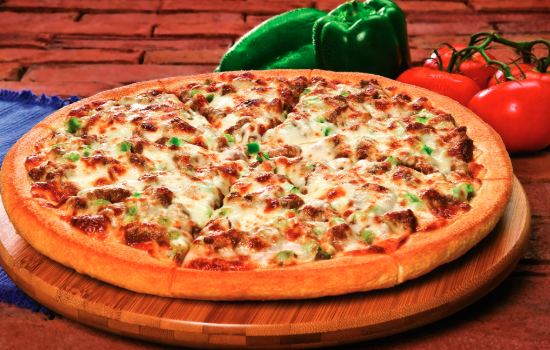 Order 4-Topping  Godfather's Large Pizza food online from Huck store, Peoria on bringmethat.com