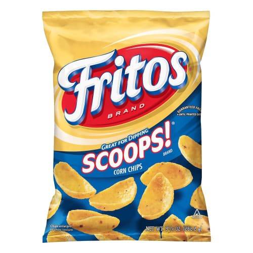 Order Fritos · Scoops! Corn Chips (9.3 oz) food online from Mesa Liquor store, Mesa on bringmethat.com