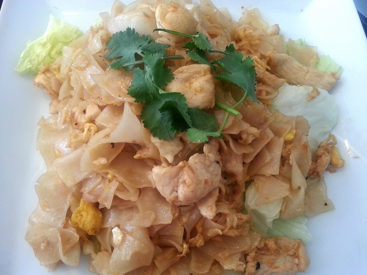 Order Gai Kua (Chicken Noodle) food online from Thai Chef Cuisine store, Azusa on bringmethat.com