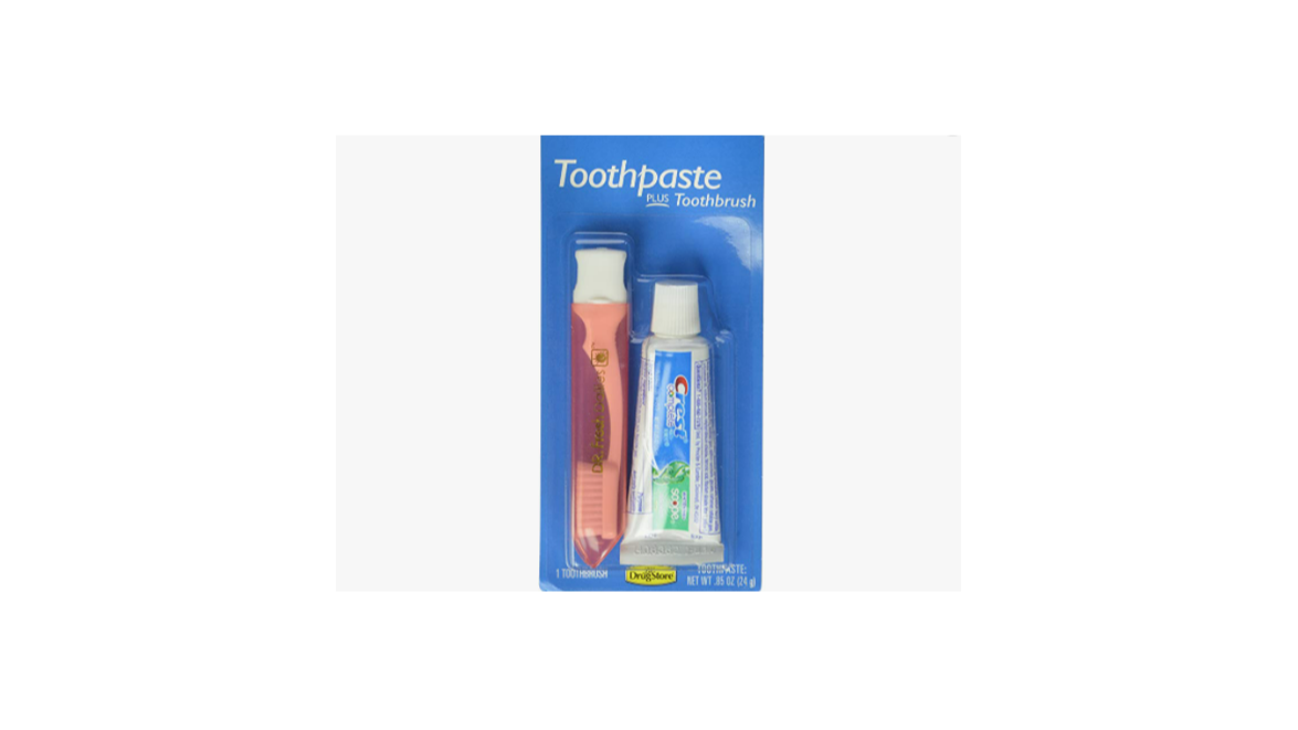 Order Lil' Drugstore Products Crest Toothpaste & Toothbrush Kit food online from Rebel store, Tracy on bringmethat.com