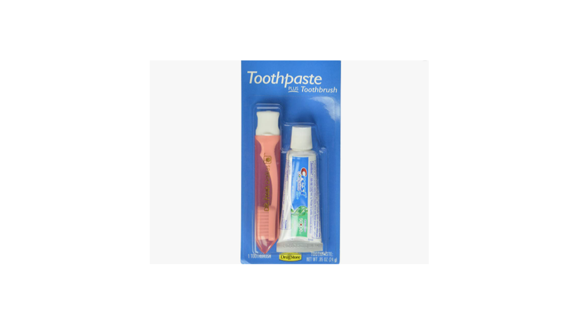 Order Lil' Drugstore Products Crest Toothpaste & Toothbrush Kit food online from Rebel store, Las Vegas on bringmethat.com