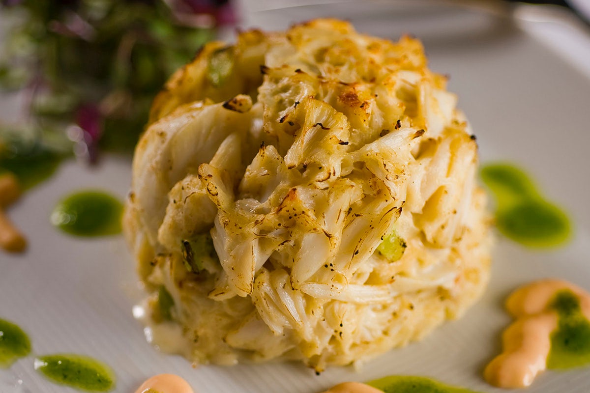 Order SIGNATURE JUMBO LUMP CRAB CAKES food online from Sullivan's store, Raleigh on bringmethat.com