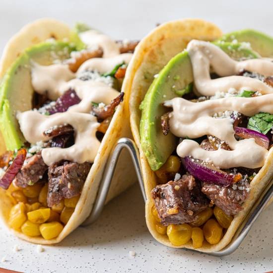 Order Grilled Steak & Avocado Taco food online from Hurricane Sports Grill store, Wichita on bringmethat.com