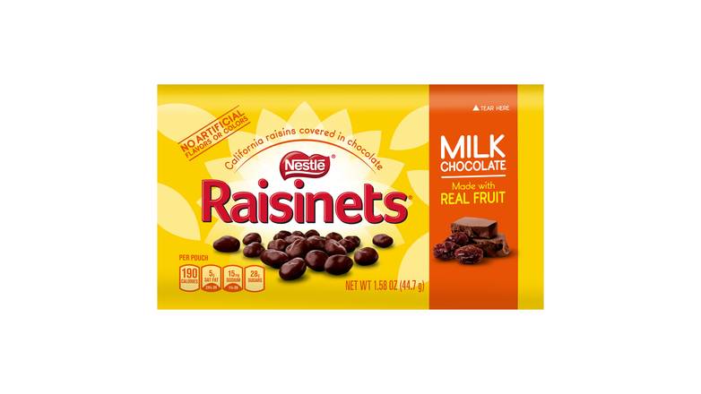 Order Nestle Raisinets Milk Chocolate Covered Raisins food online from Red Roof Market store, Lafollette on bringmethat.com