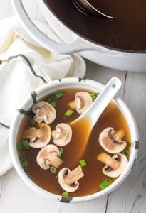 Order Clear Soup food online from Oyama Sushi & Steakhouse store, Cedar Rapids on bringmethat.com