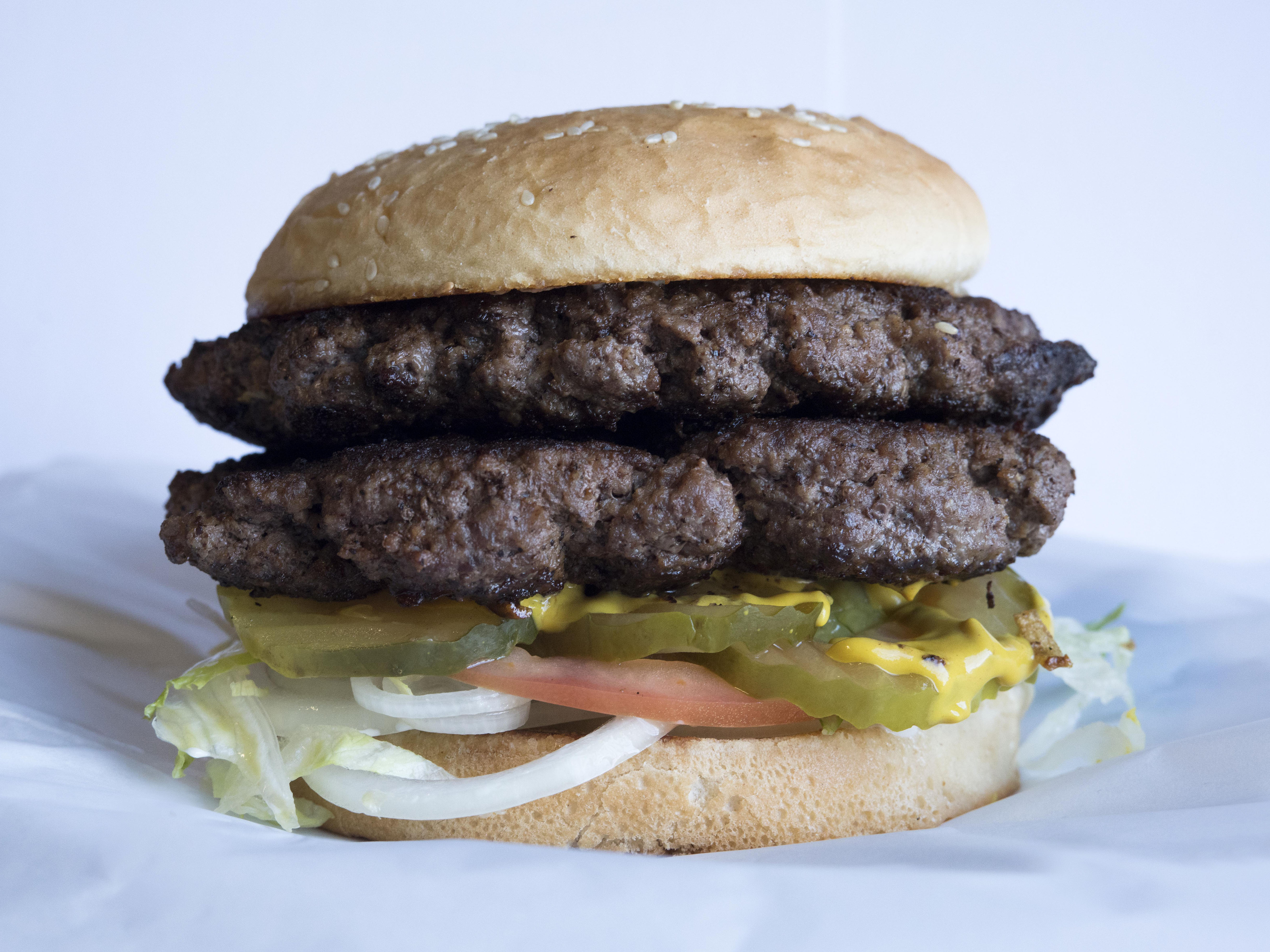Order 2 lb. Double King Burger food online from Master Burger store, Los Angeles on bringmethat.com