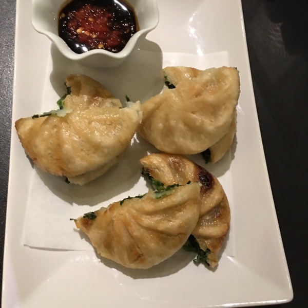 Order 3 Piece Chive Dumpling food online from Rice Thai Asian Kitchen store, Chicago on bringmethat.com