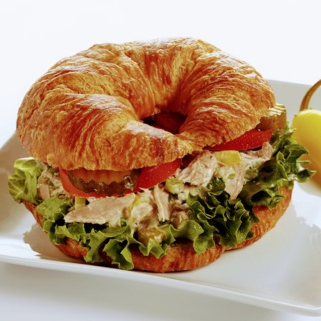 Order Tuna Salad Croissant Sandwich food online from Donut Star store, Irvine on bringmethat.com