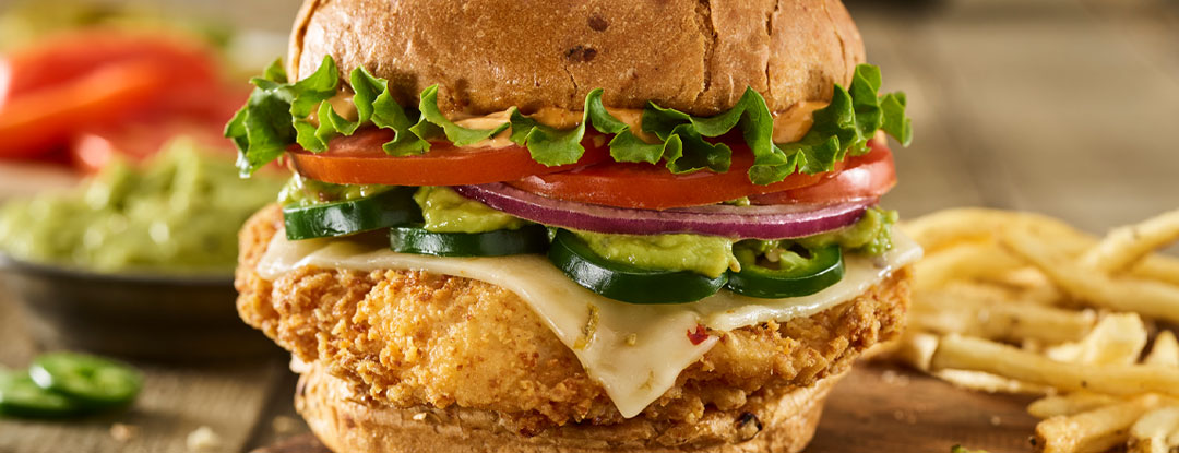 Order Spicy Baja With Guac Crispy Chicken Sandwich food online from Tgi Friday - Tier D15-P1 store, Dublin on bringmethat.com