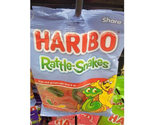 Order HARIBO BAGS (RATTLE SNAKES) food online from Hub Market & Deli store, San Diego on bringmethat.com