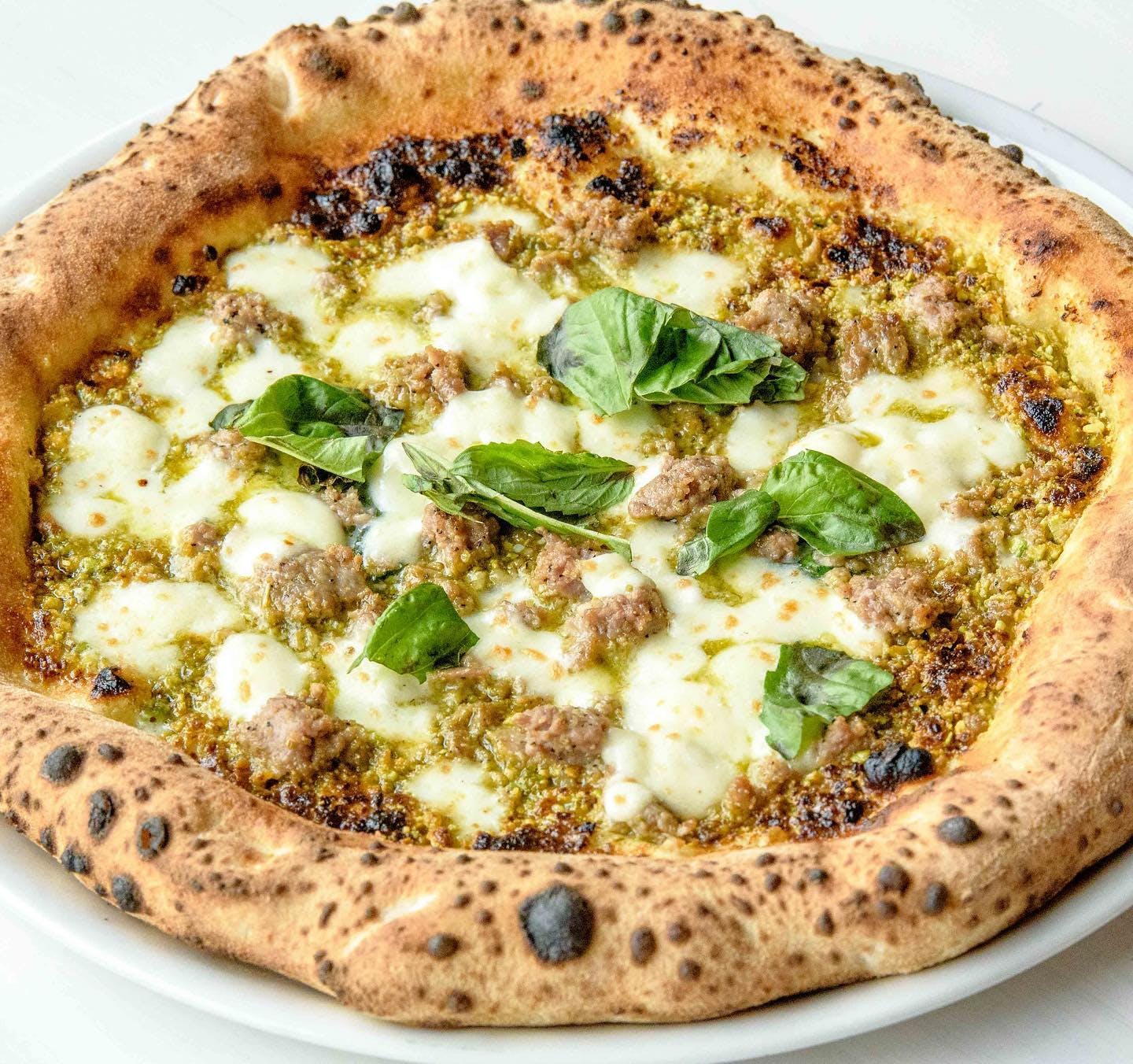 Order Pistacchio Pizza - Pizza food online from Forno Rosso Pizzeria Napoletana West Loop store, Chicago on bringmethat.com