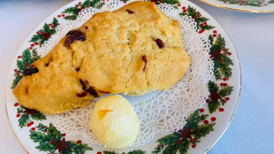 Order Orange Cranberry Scone food online from Tonia Victorian Rose store, Rochester on bringmethat.com