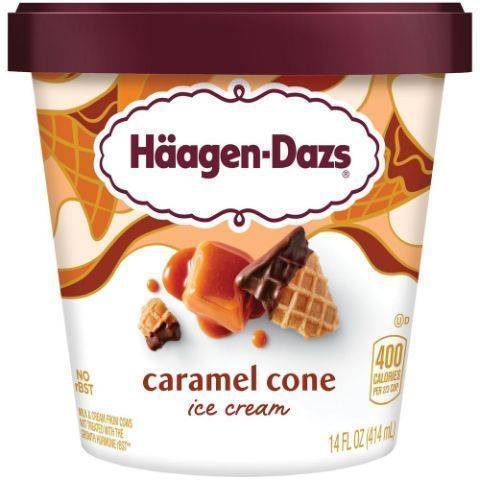 Order Haagen-Dazs Caramel Cone 14oz food online from 7-Eleven store, San Diego on bringmethat.com