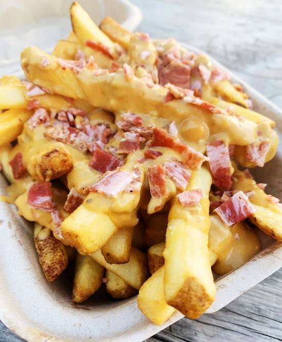 Order Bacon Cheese Fries food online from Plow Burger store, Denton on bringmethat.com