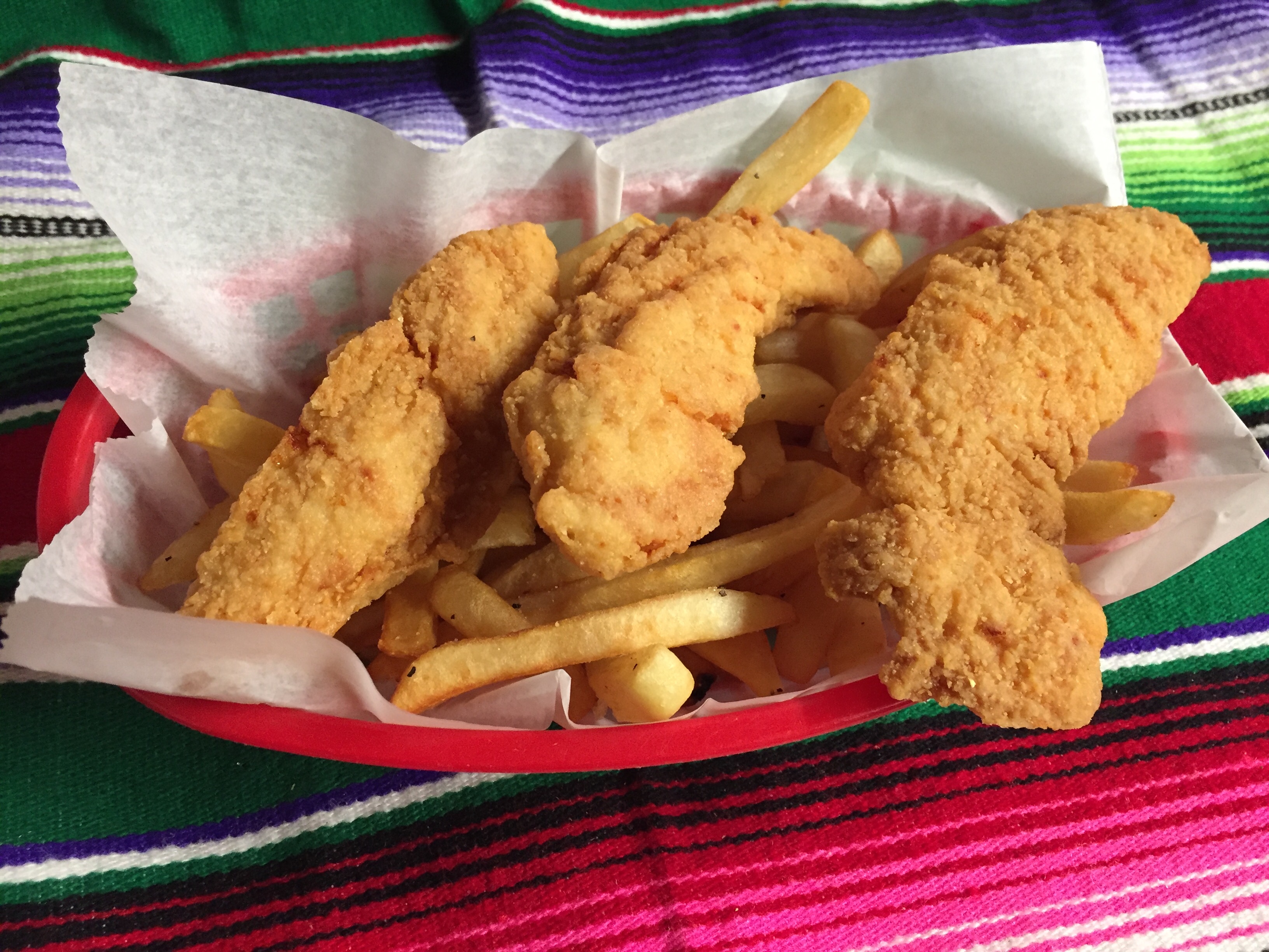 Order KIDS 3 CHICKEN FINGERS food online from Montes Cafe store, Seaside Heights on bringmethat.com