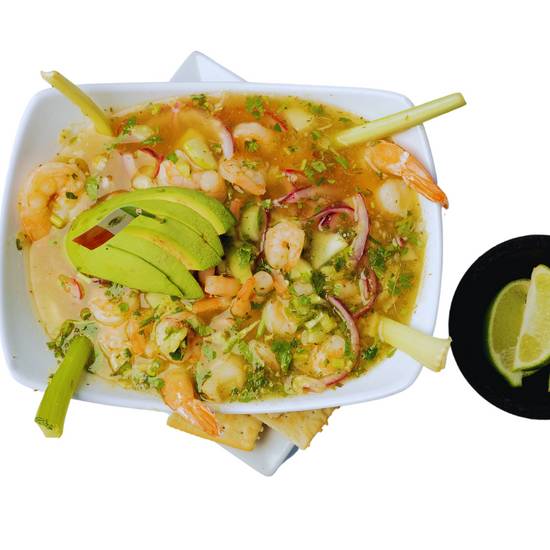 Order Aguachiles (New) food online from La Fortaleza store, Clifton on bringmethat.com