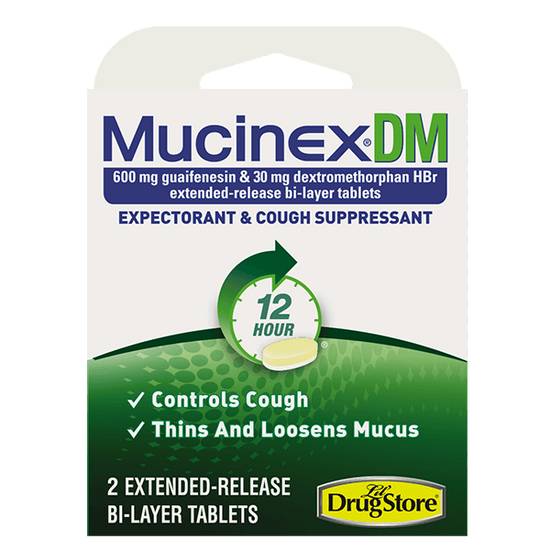 Order Mucinex DM 12 Hour 2ct food online from Casey store, Ogden on bringmethat.com