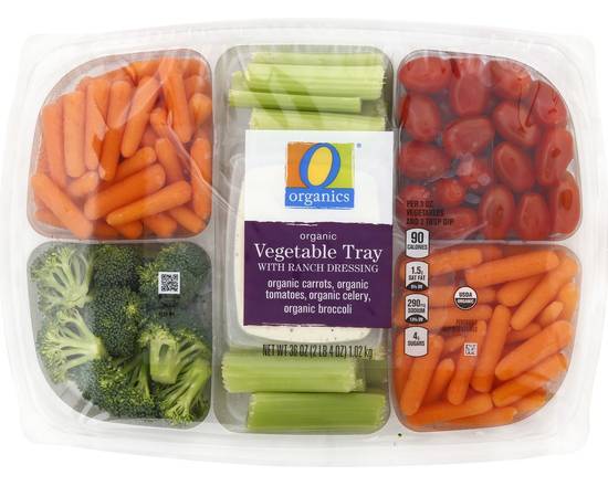 Order O Organics · Organic Vegetable Tray with Ranch Dressing (36 oz) food online from Safeway store, Vallejo on bringmethat.com