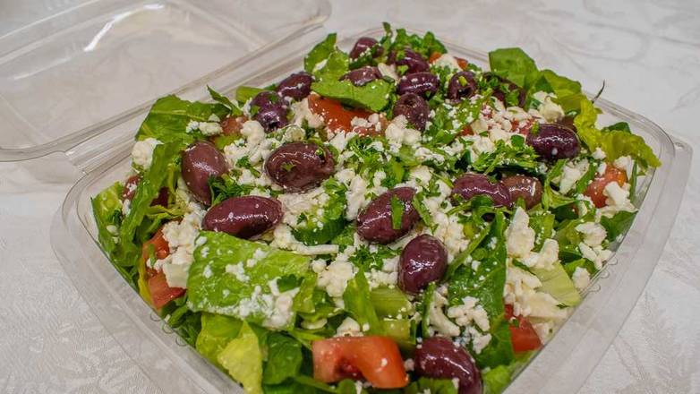 Order Greek Salad food online from Waffa Kitchen store, Glendora on bringmethat.com