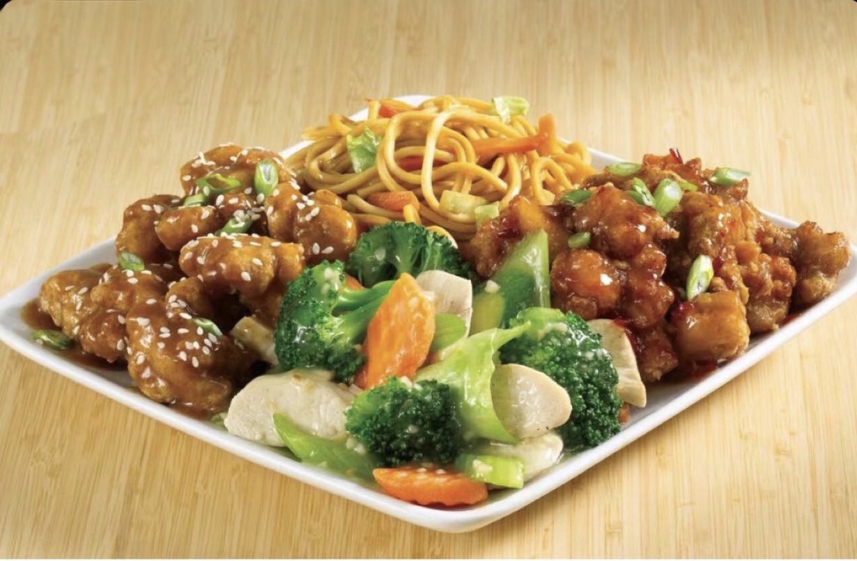 Order 4 Item Plate food online from China Express store, McDonough on bringmethat.com