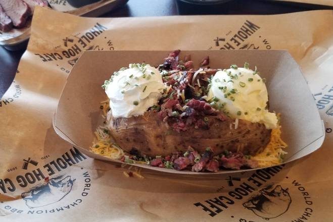 Order Loaded Baked Potato food online from Whole Hog Cafe store, Yonkers on bringmethat.com