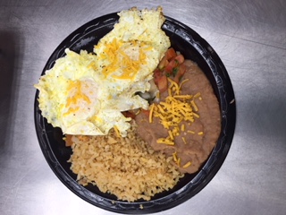 Order Huevos Rancheros Breakfast Platter food online from Taco Plus store, Tucson on bringmethat.com