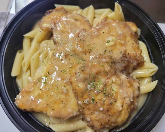 Order Chicken Francaise Pasta food online from El Rey Mexitalia store, Albany on bringmethat.com