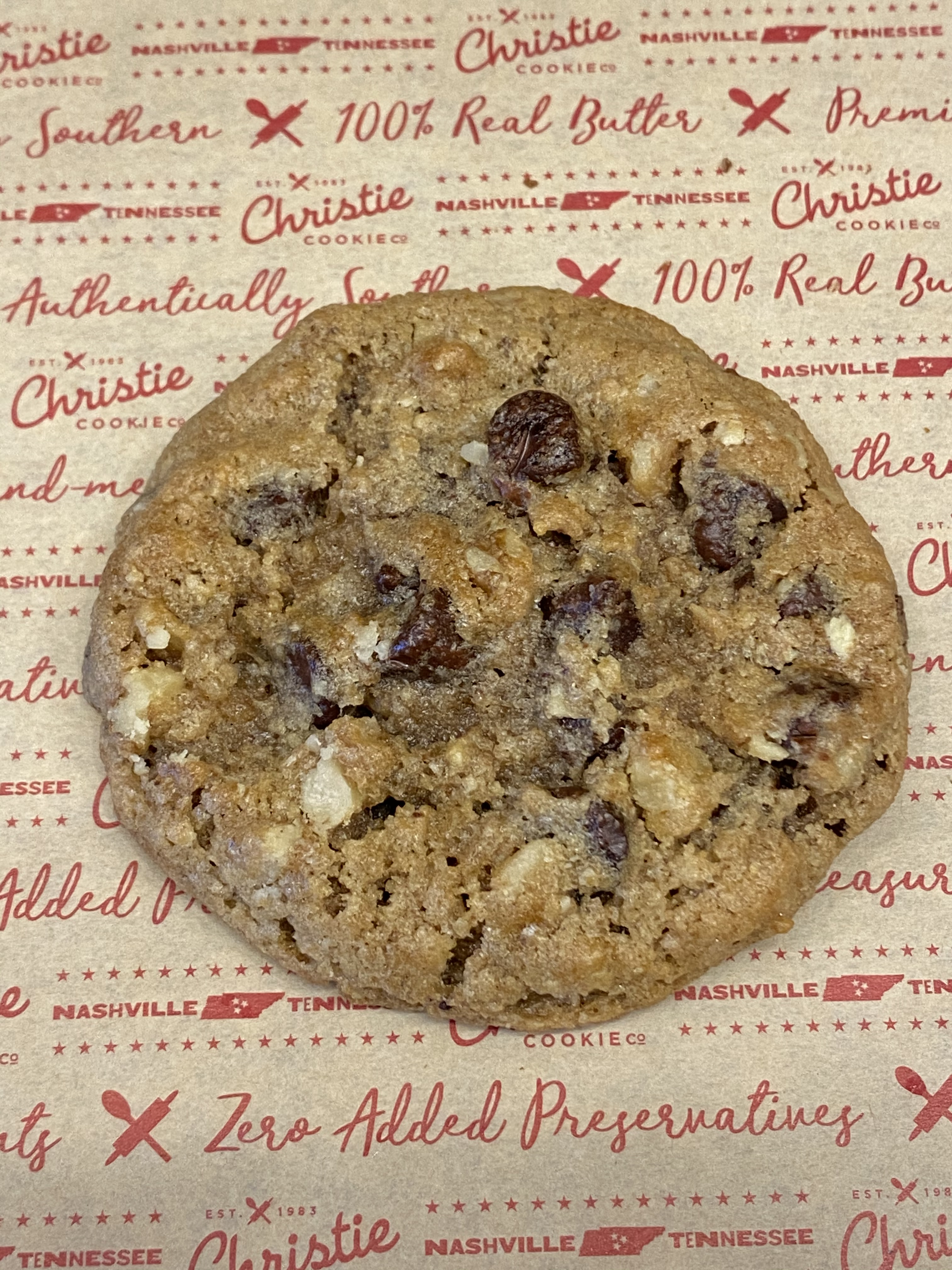Order 1  Doubletree Cookie food online from Christie Cookie Co store, Nashville on bringmethat.com