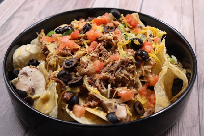 Order PORK NACHO food online from Pepperjax Grill store, CLIVE on bringmethat.com