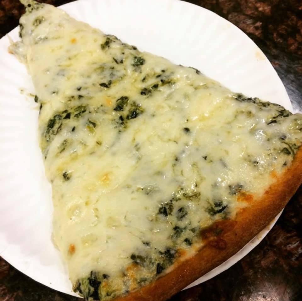 Order Spinach Alfredo Pie food online from Richie's Pizza store, Deer Park on bringmethat.com