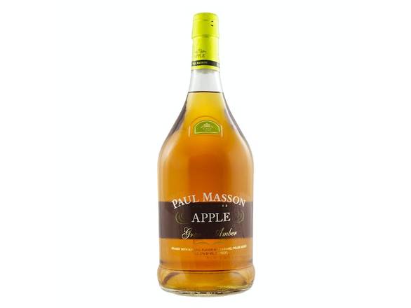 Order Paul Masson Apple Grande Amber Brandy - 1.75L Bottle food online from Josh Wines & Liquors Inc store, New York on bringmethat.com