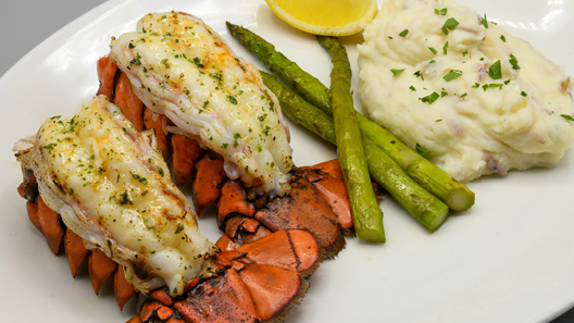 Order Twin Coldwater Lobster Tails food online from Mitchell's Fish Market store, Louisville on bringmethat.com