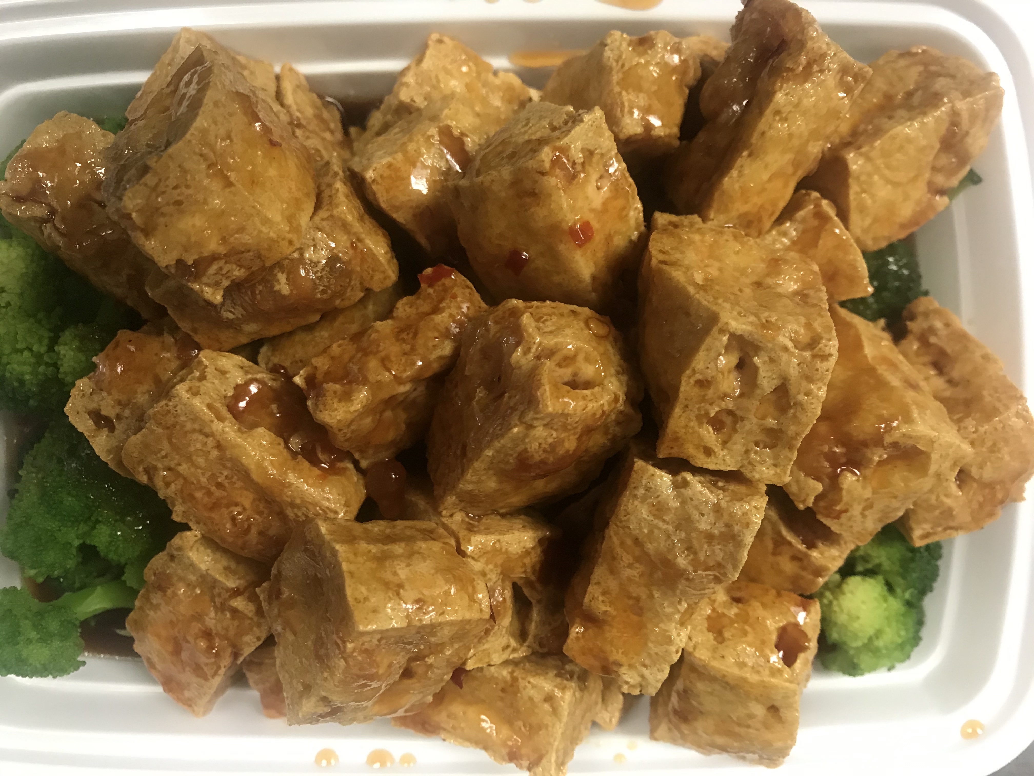 Order 55a. Large General Tso's Tofu food online from Jing Jing Asian Restaurant store, Newport News on bringmethat.com