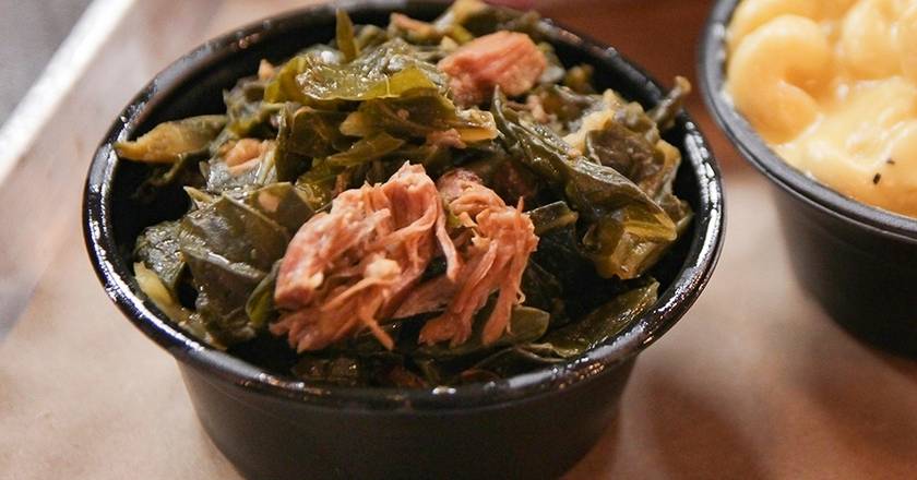Order Collard Greens food online from Bear Smokehouse store, New Haven on bringmethat.com