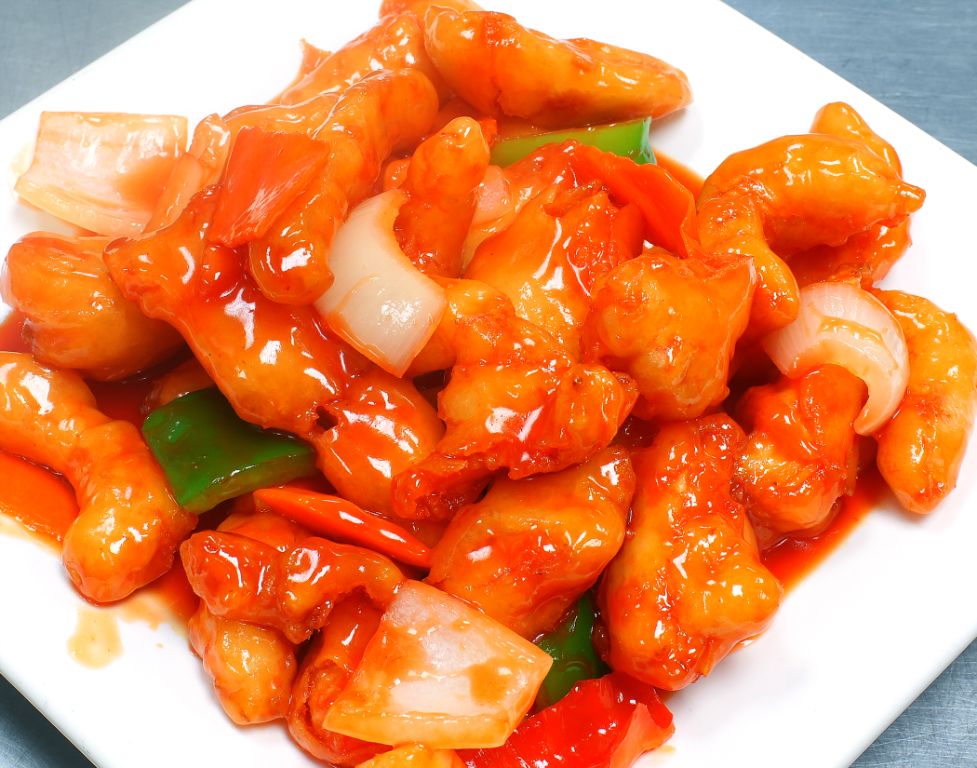 Order L17. Sweet and Sour Chicken Lunch Special food online from Authentic Chinese store, San Antonio on bringmethat.com