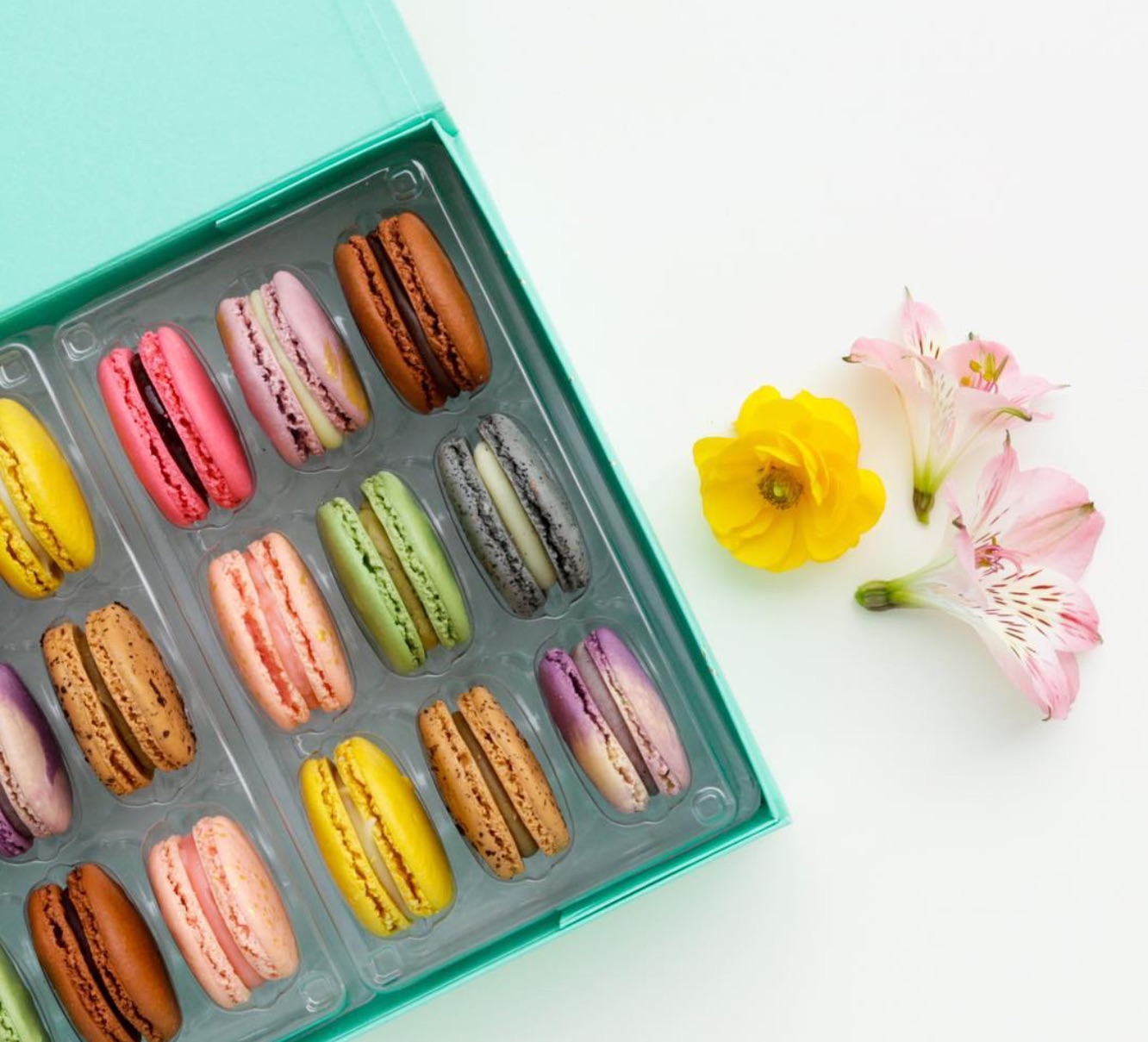 Order Gift Box of 18 Macarons food online from Woops! Macaron and Cookies store, Greendale on bringmethat.com