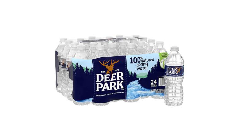Order Deer ParkÂ  (24 Pack) 100% Natural Spring Water food online from Shell Rock Spring store, Bel Air on bringmethat.com