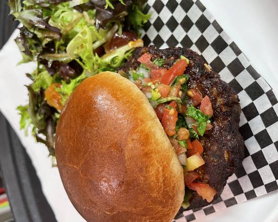 Order Black Bean Burger  food online from Red Rock Saloon - Madison store, Madison on bringmethat.com