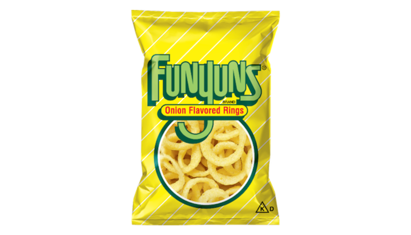 Order Funyuns Onion Flavored Rings 2.13 oz food online from House Of Cigar & Liquor store, Redondo Beach on bringmethat.com