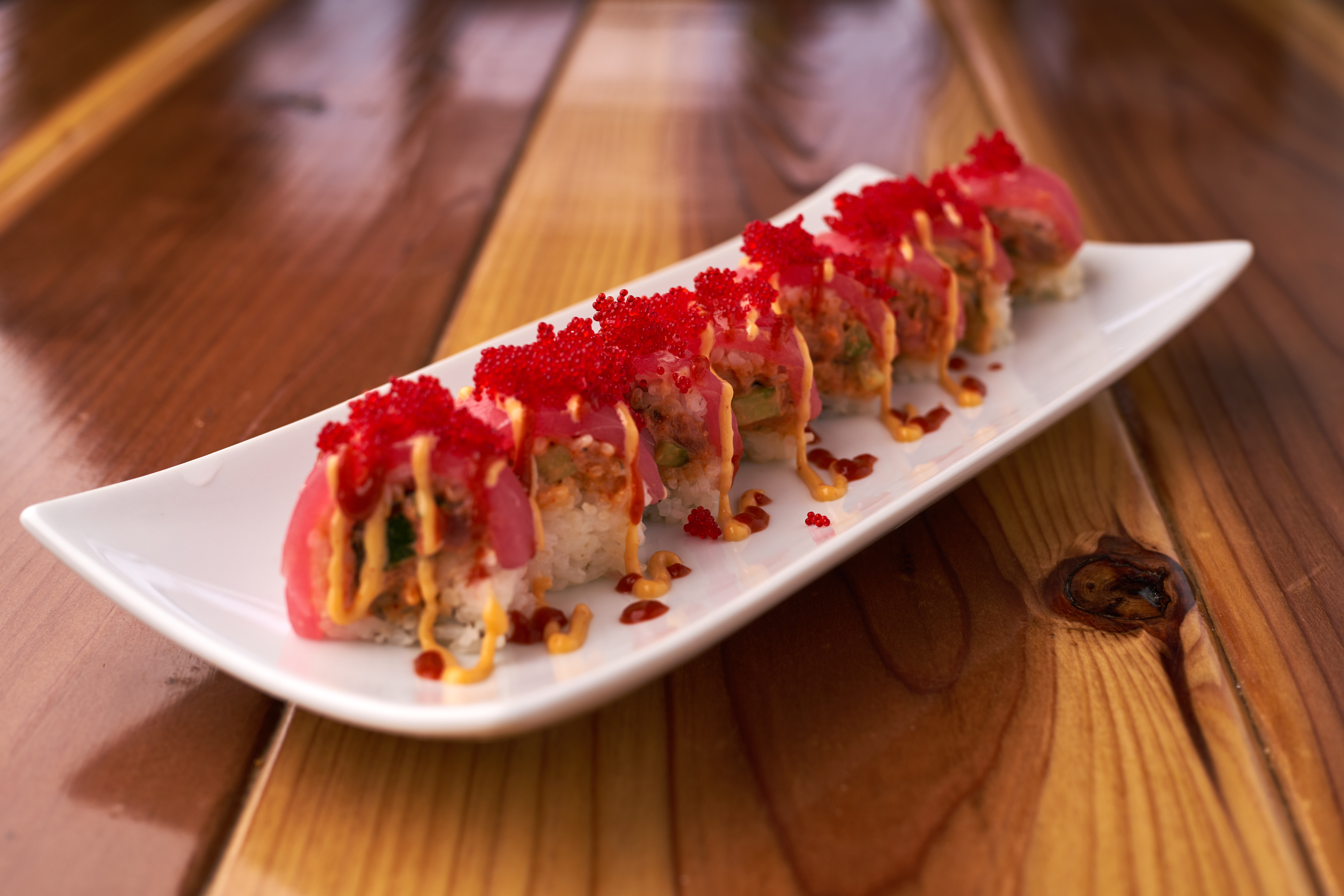 Order Hot Challenger Roll  (Spicy) food online from Lee Sushi store, Sandy on bringmethat.com
