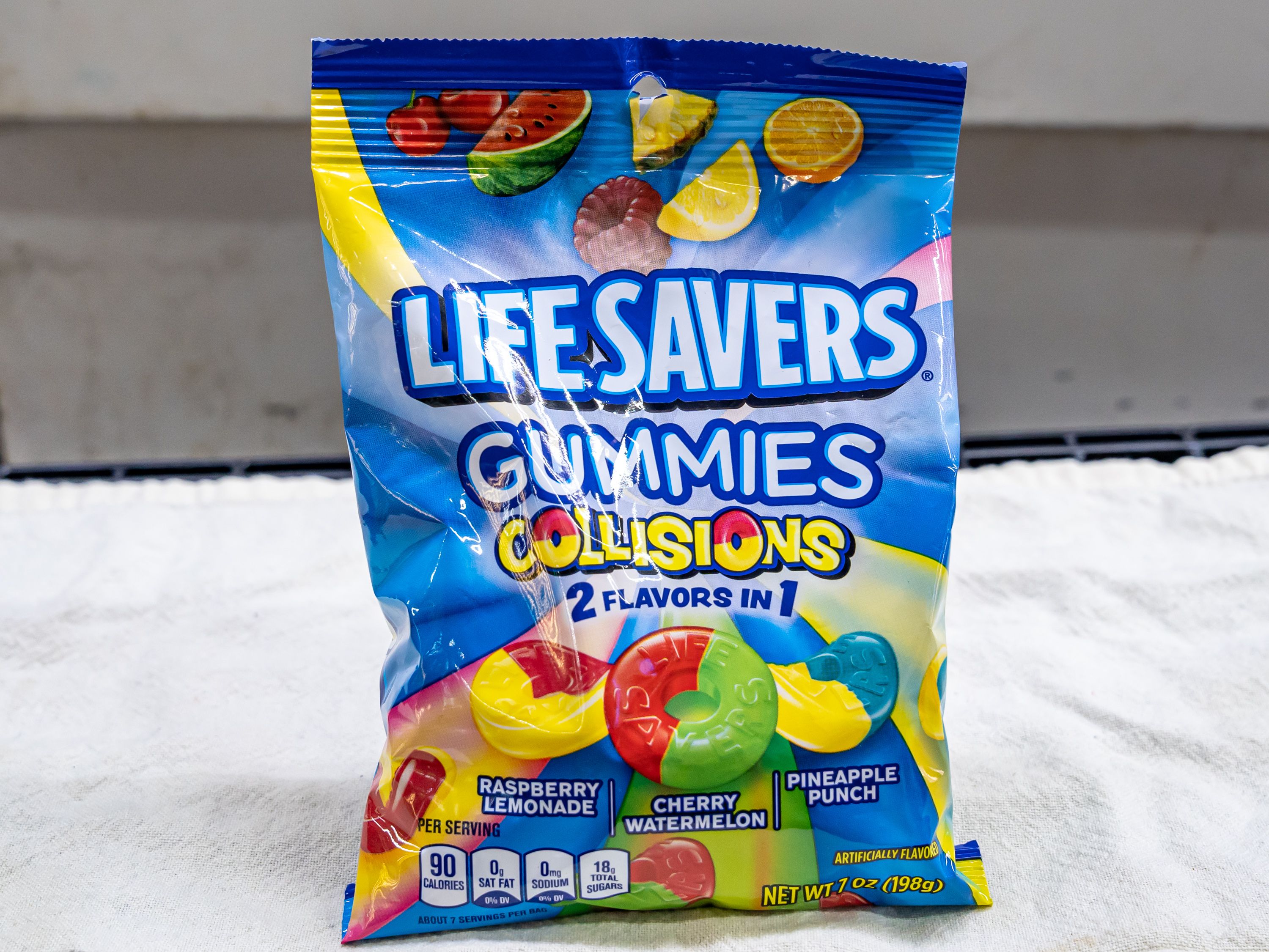 Order Life Savers Gummies - Collision 2 flavors - 7oz food online from Quentin Deli and Grocery store, Brooklyn on bringmethat.com