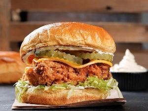 Order Kick’n Chicken Sandwich food online from Moe's Grill store, Ann Arbor on bringmethat.com