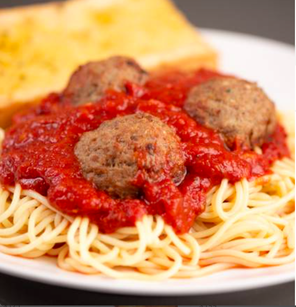 Order Spaghetti and Meatballs with Red Sauce food online from Manny's Pizza & Pasta store, Cypress on bringmethat.com