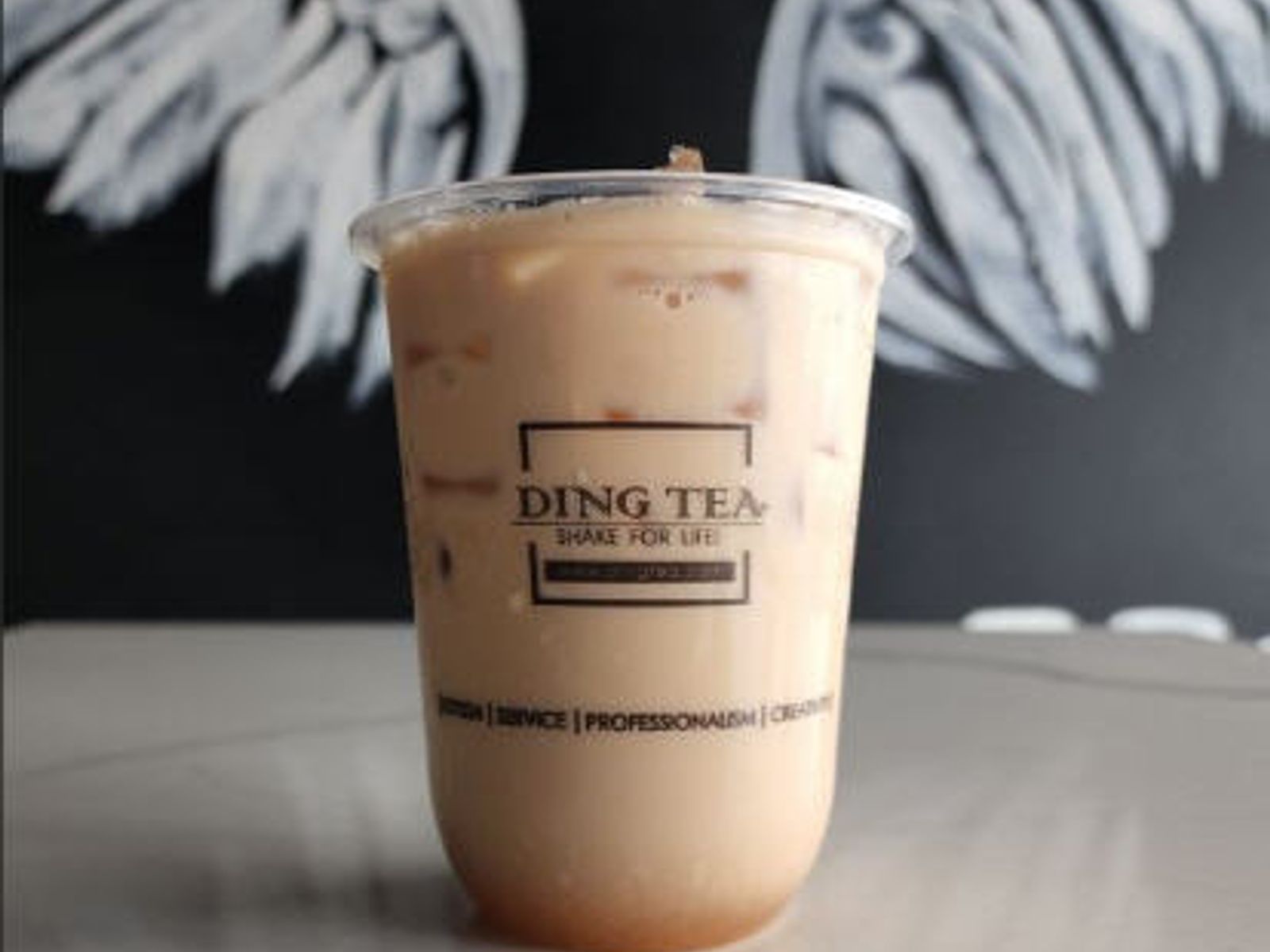 Order Lychee Milk Tea food online from Ding Tea Carson store, Carson on bringmethat.com
