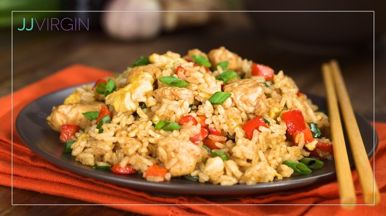 Order 220. Vegetable Fried Rice food online from Iron Chef store, Phoenix on bringmethat.com