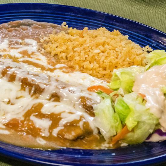 Order #12 Chile Rellenos food online from Los Sombreros store, Downey on bringmethat.com