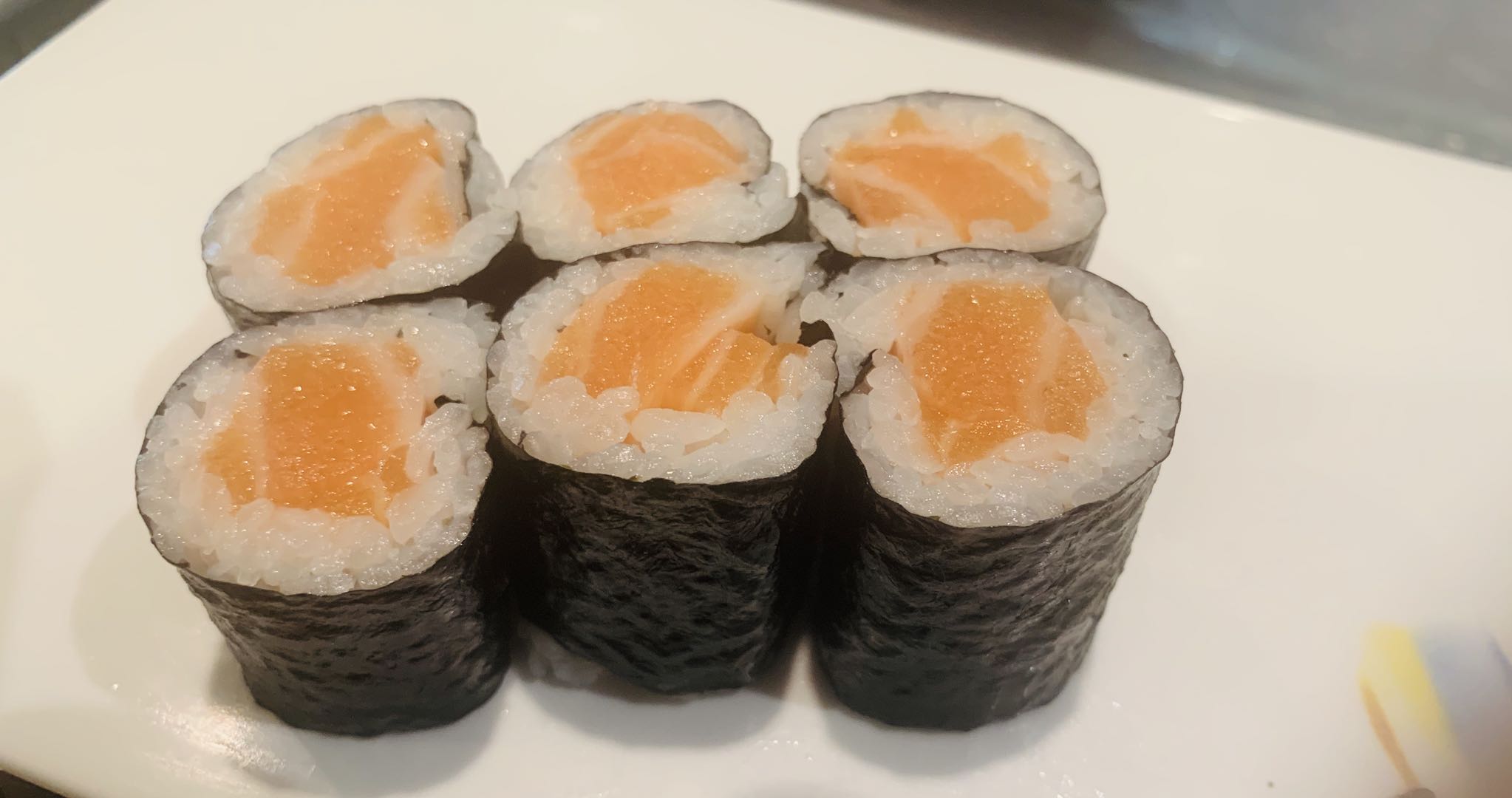Order 12. Salmon Roll food online from Sushi Para store, Chicago on bringmethat.com