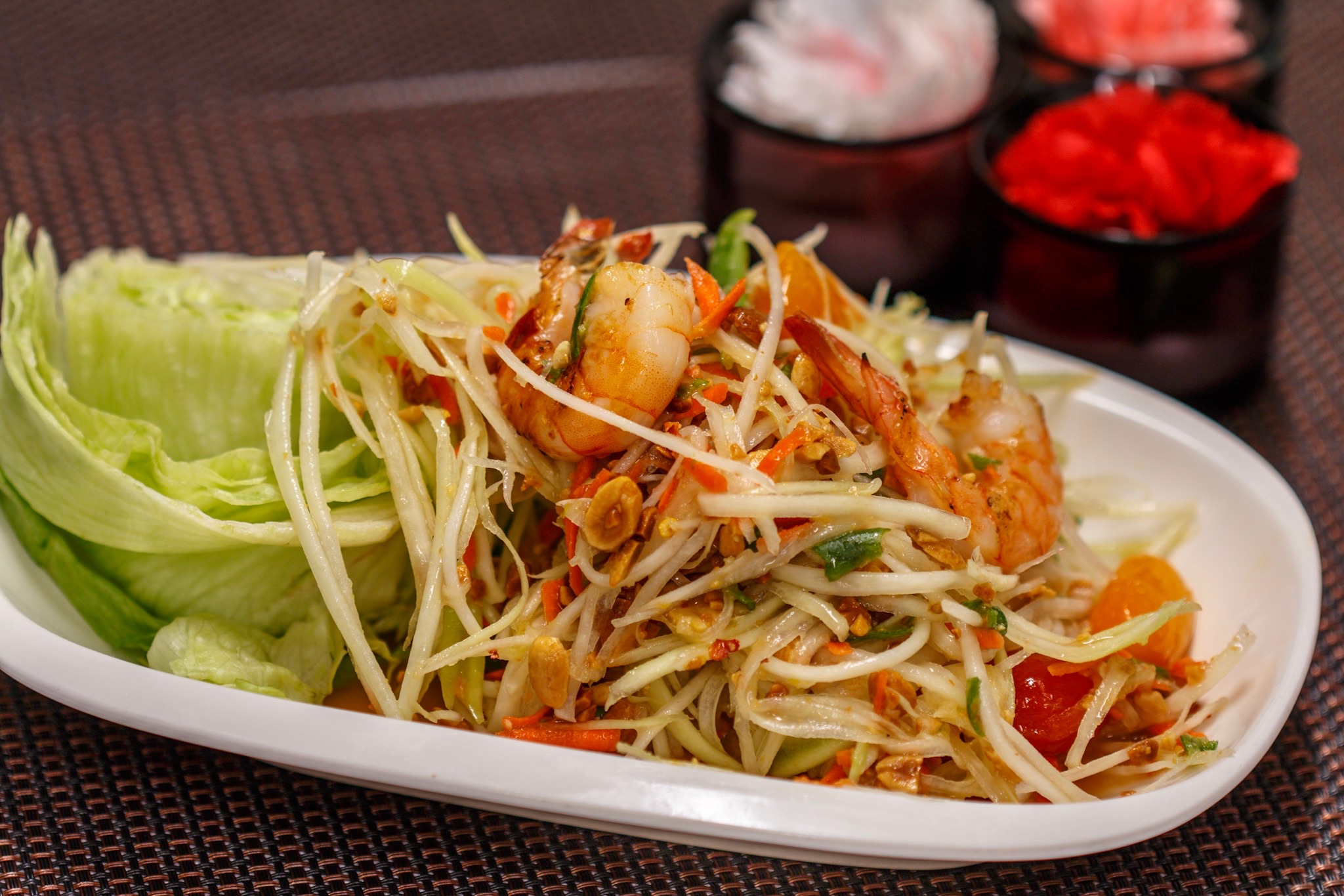 Order Papaya Salad food online from Up 2u Thai Eatery store, Alameda on bringmethat.com