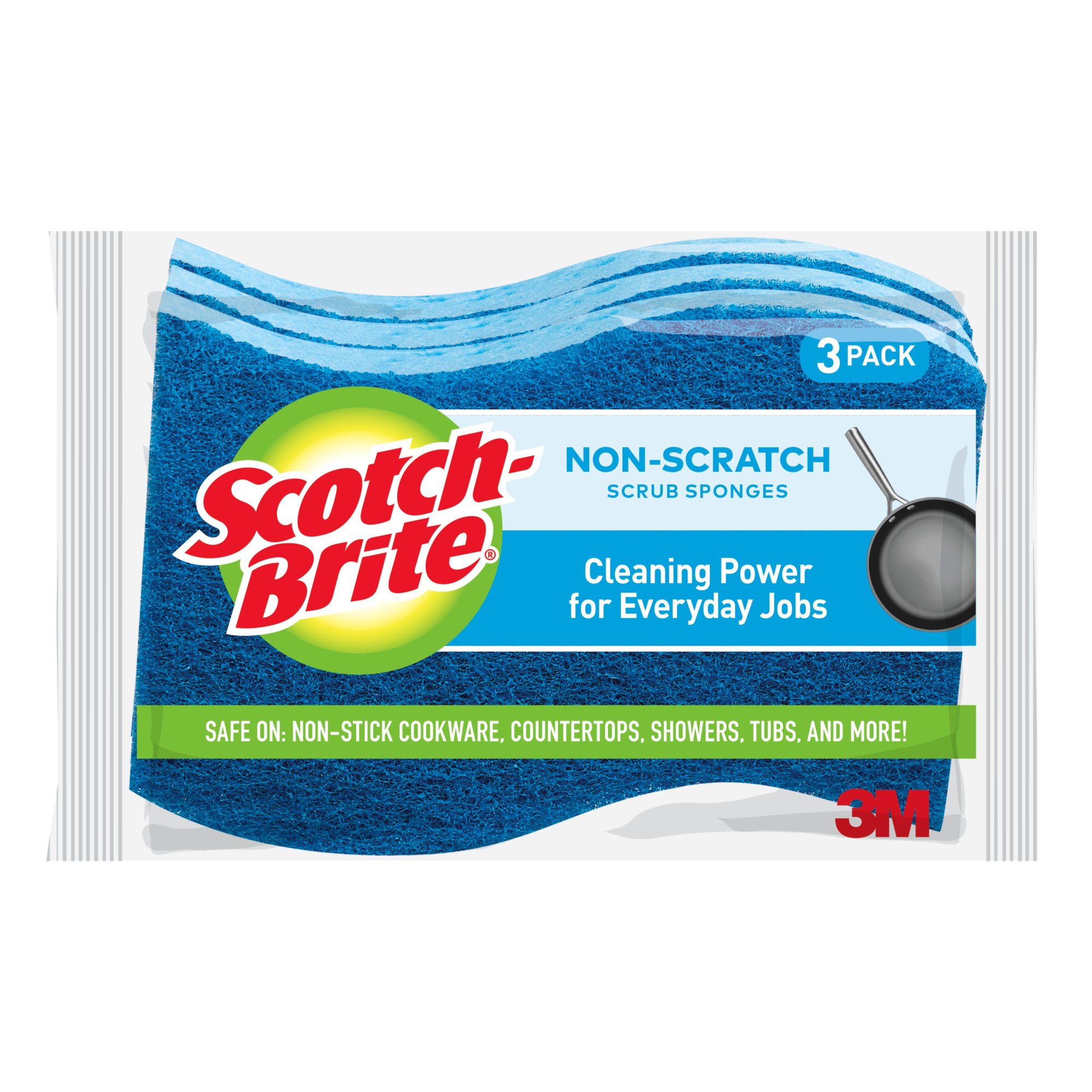 Order Scotch Brite Sponges Scrub, Non-Scratch - 3 ct food online from Rite Aid store, Cathedral City on bringmethat.com