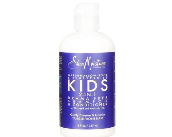 Order Shea Moisture Marshmallow Root Blueberries KIDS 2 IN 1 Drama Free Shampoo & Conditioner  food online from iDa Beauty Supply Store store, Middletown on bringmethat.com